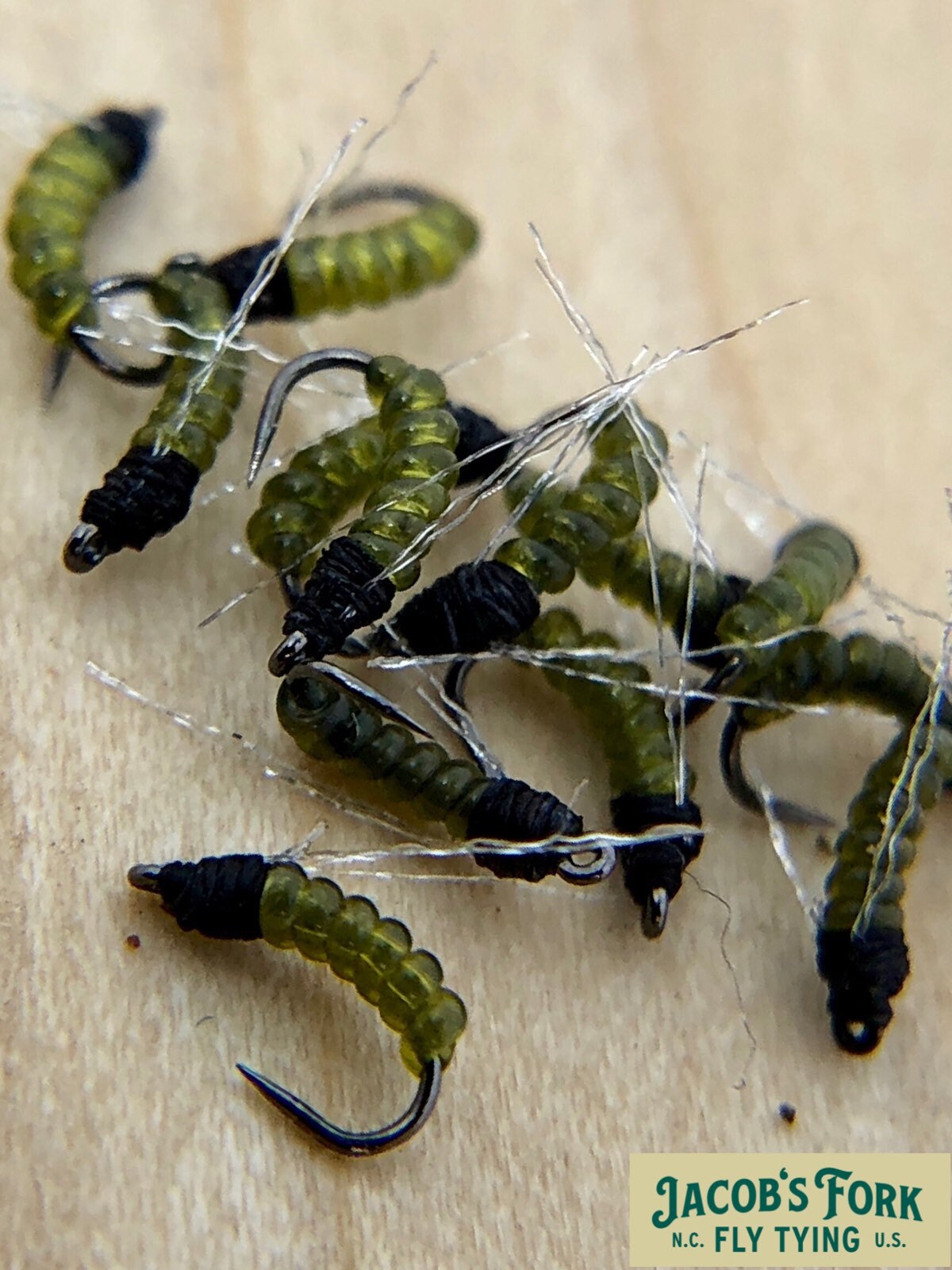 Midge Nymphs- 3 Styles  Jujube, D-Rib & Bead Head Zebra